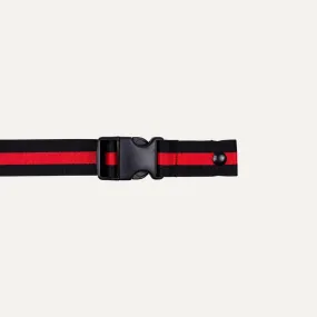 Crossbody/Fanny Pack Strap | Black   Red