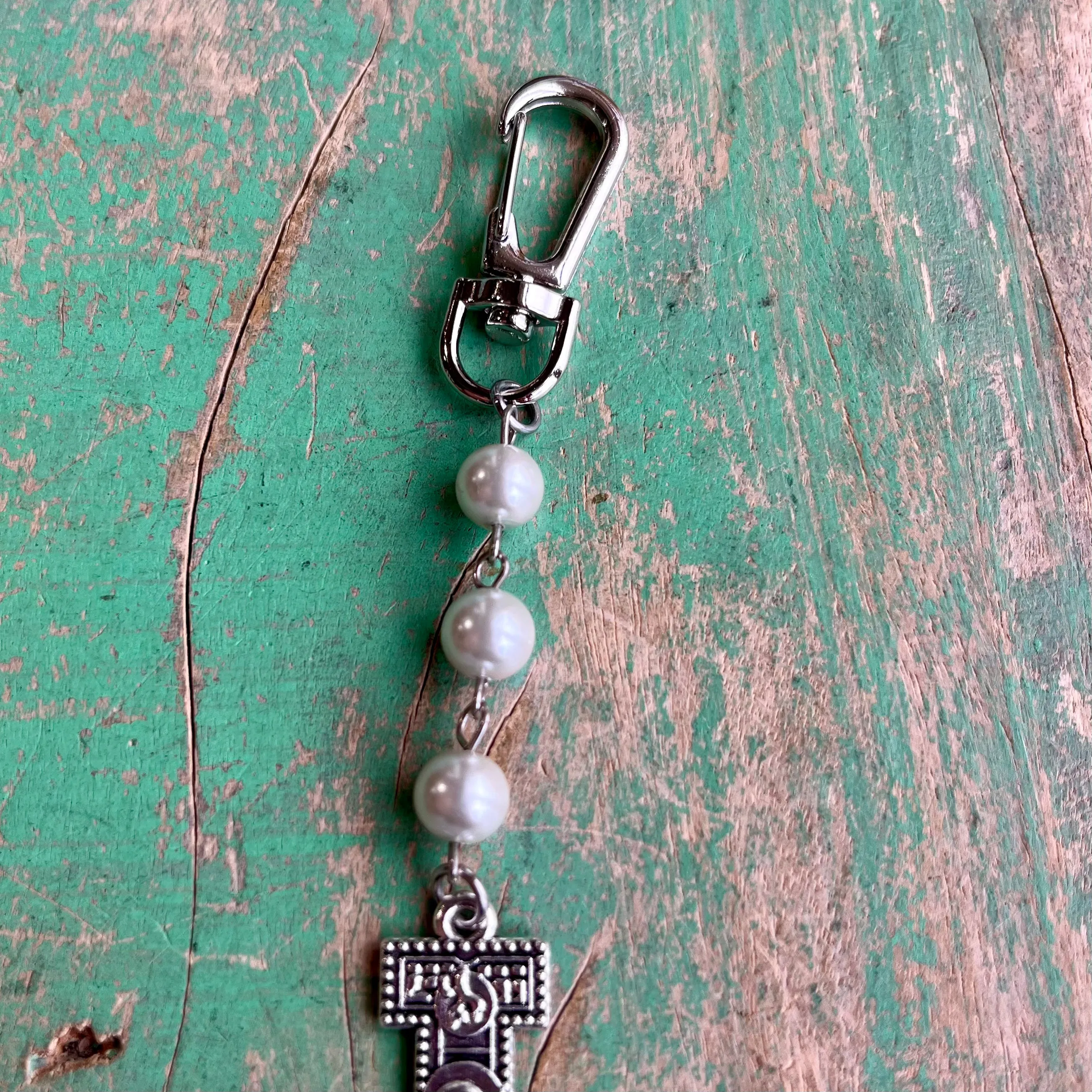 Crucifix Purse Pearl Blessing