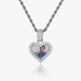 Custom Heart Photo Pendant