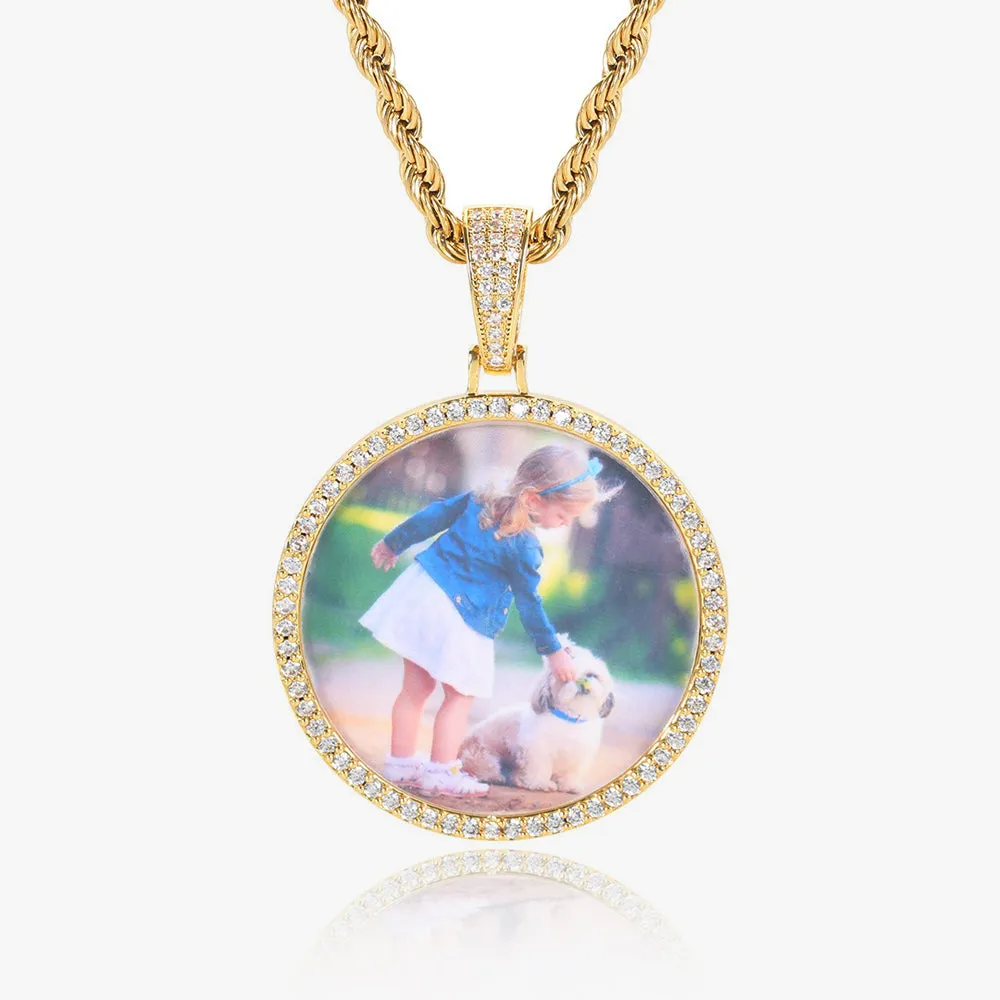 Custom Round Photo Pendant