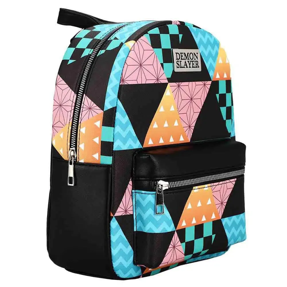 Demon Slayer - Kimono Patterns Mini Backpack - Bioworld