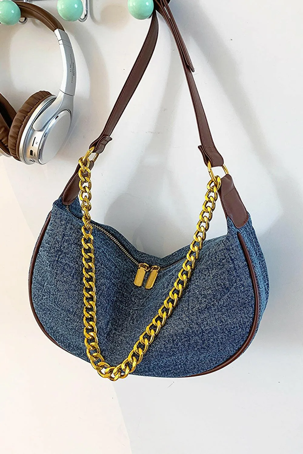 Denim Crossbody Bag