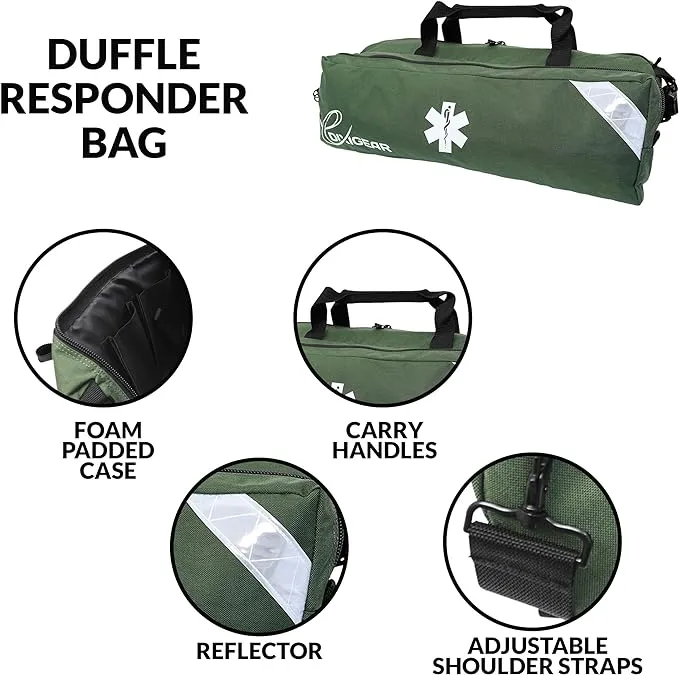 Dixie EMS O2 Duffle Responder Kit with Oxygen D Tank and Regulator