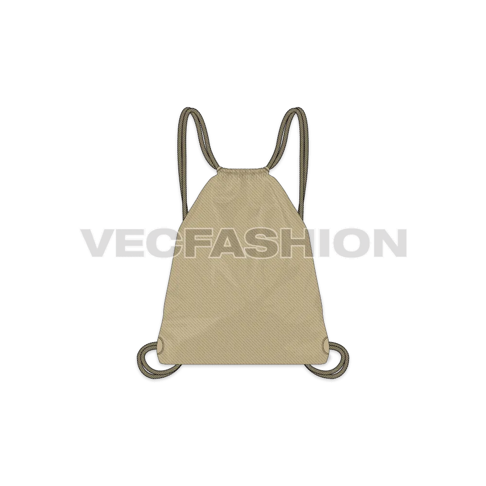 Drawstring Backpack Vector