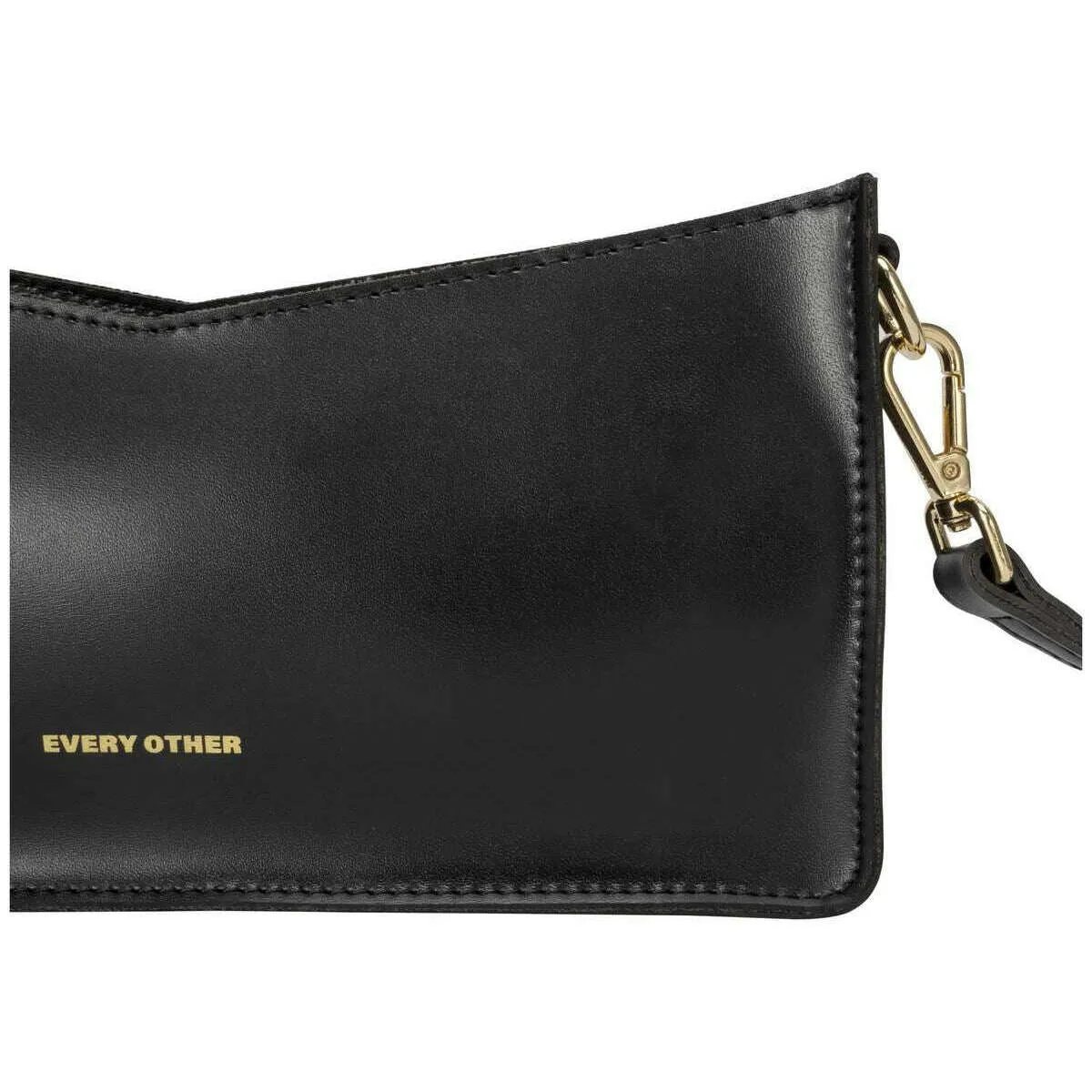 Every Other V Top Crossbody Shoulder Bag - Black