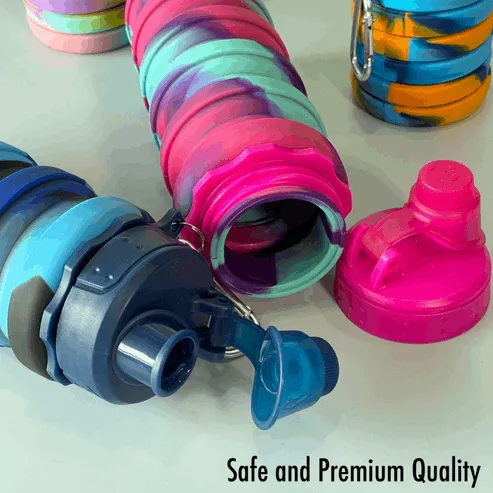 Expandable and Foldable Silicone Bottle