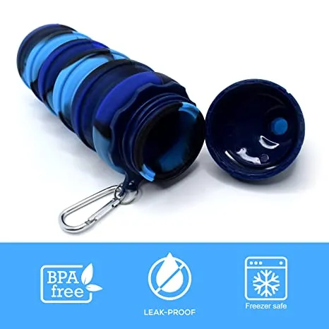 Expandable and Foldable Silicone Bottle