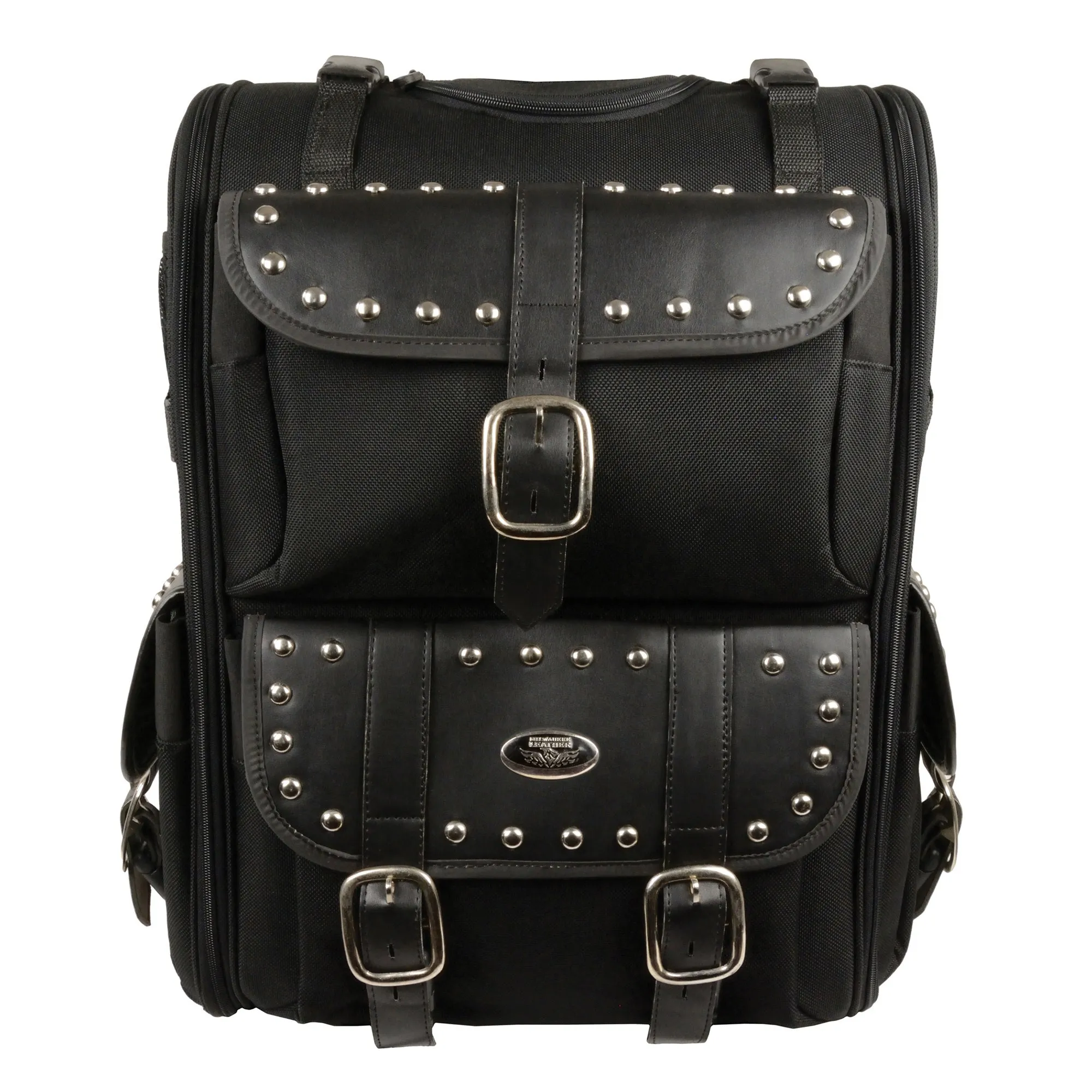 Extra Large Two Piece Studded Nylon Touring Pack (15X21X10)