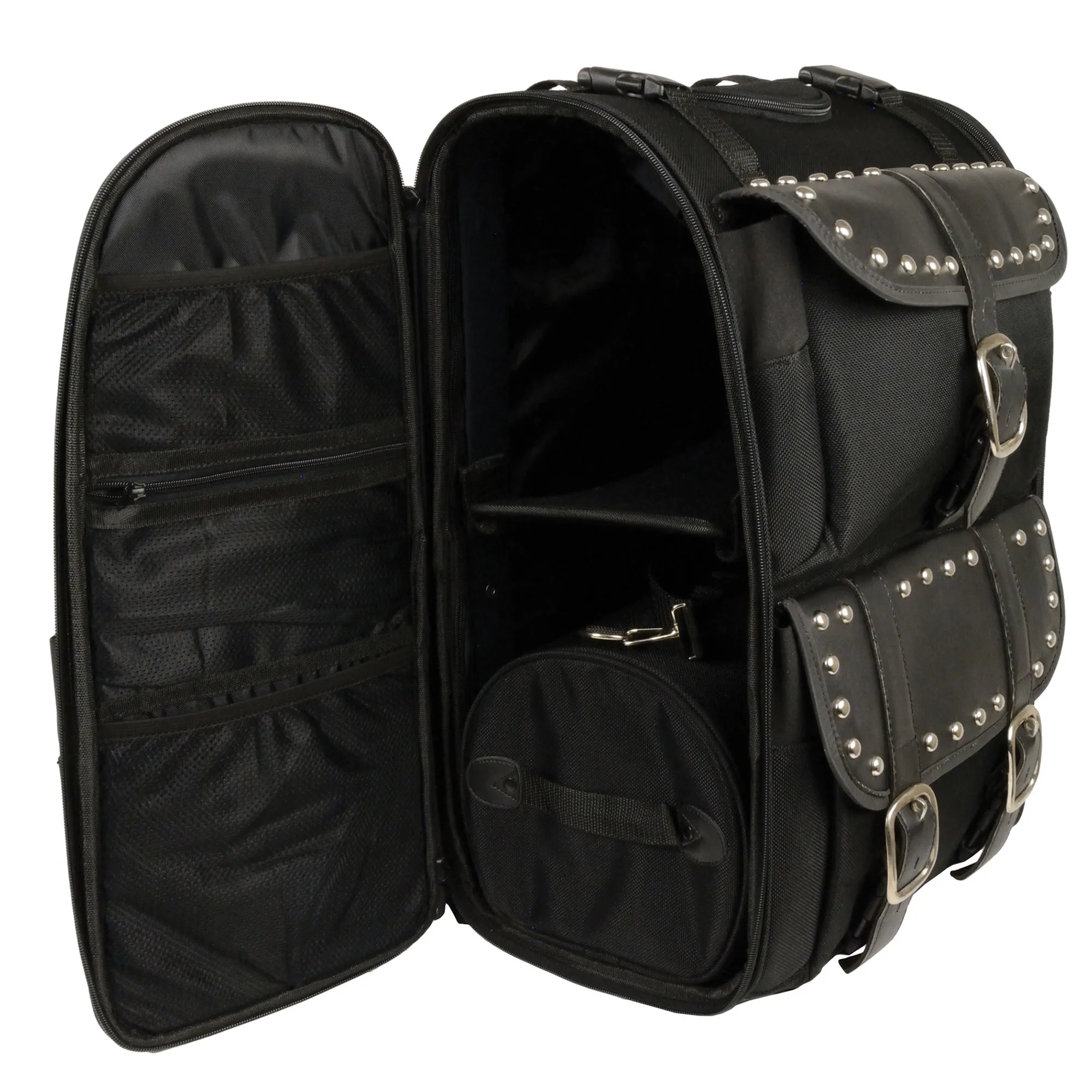 Extra Large Two Piece Studded Nylon Touring Pack (15X21X10)