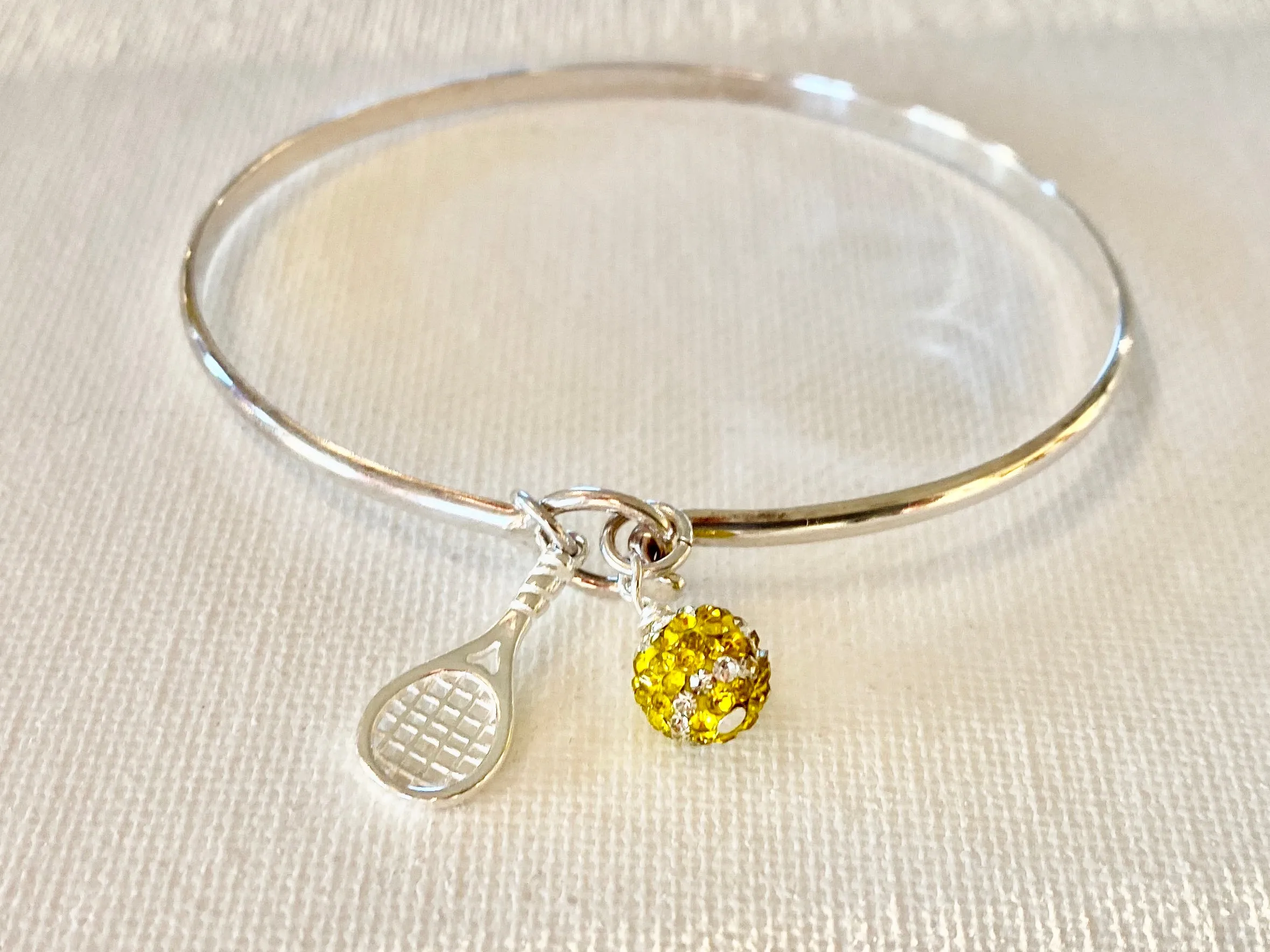 Faith & Family Sterling Bangle Tennis Bracelet