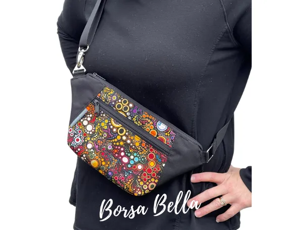 Fanny Pack or Crossbody Bag - Happy Fabric