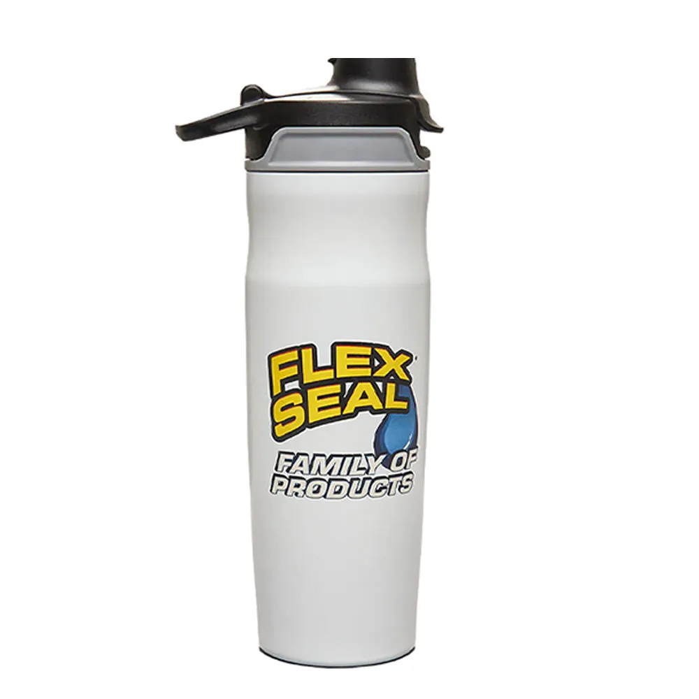 Flex Seal Classic Logo White Water Bottle