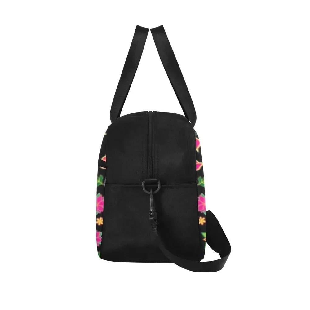 Floral Bearpaw Pink and Yellow Fitness Handbag