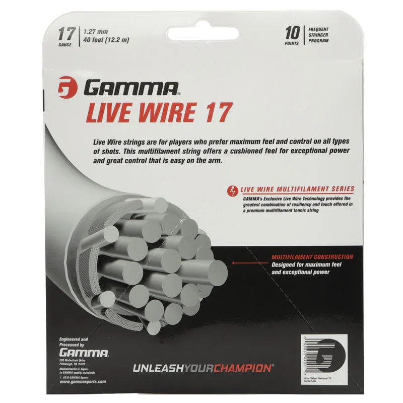 Gamma Professional 17 Tennis String Natural