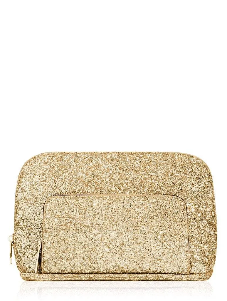 Golden Glitter Wash Bag