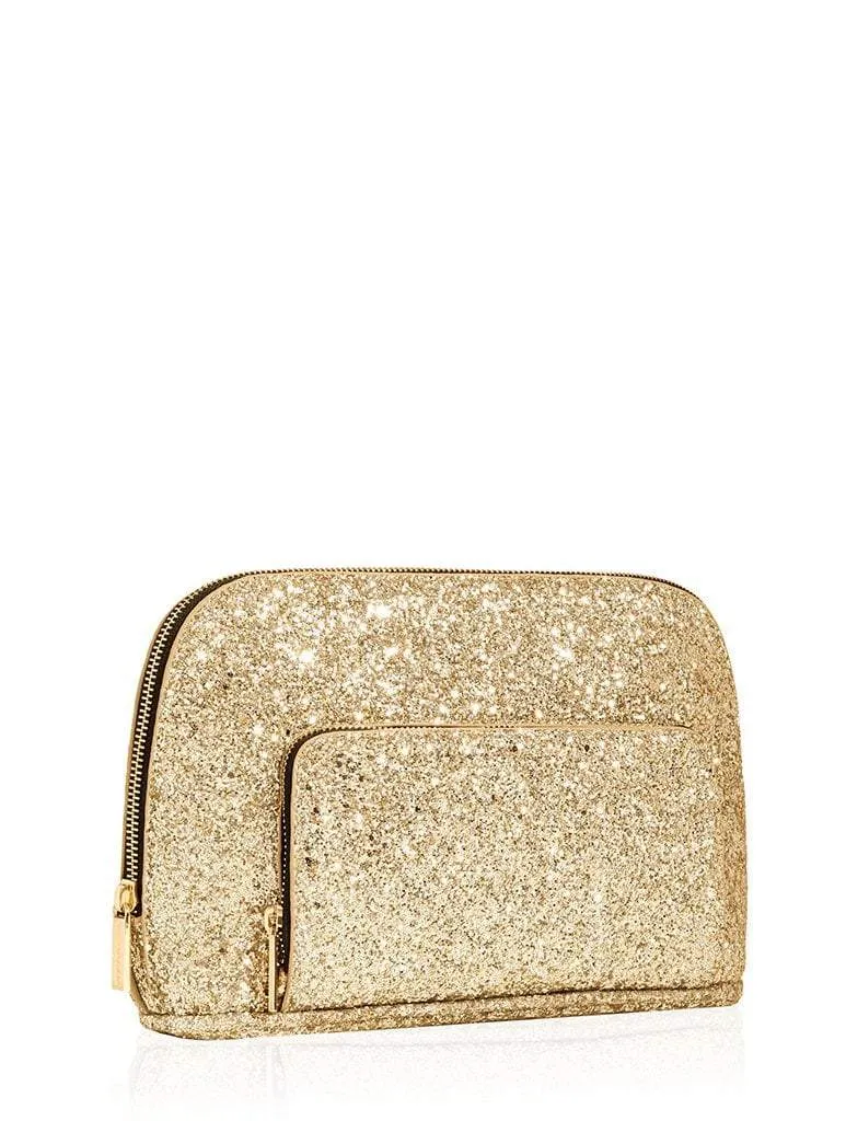 Golden Glitter Wash Bag