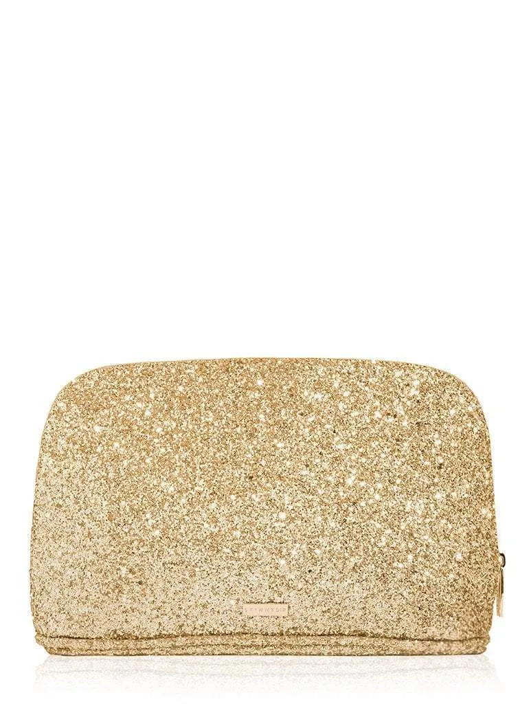 Golden Glitter Wash Bag