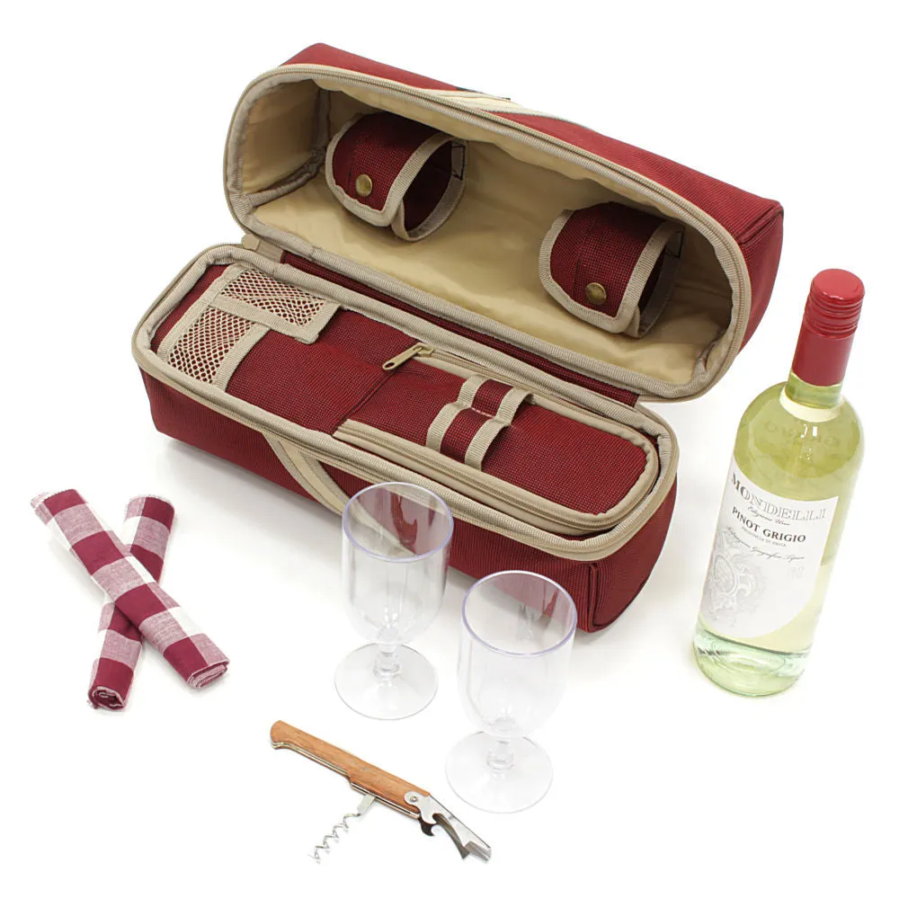 Greenfield Collection Deluxe Wine Cooler Bag for Two People