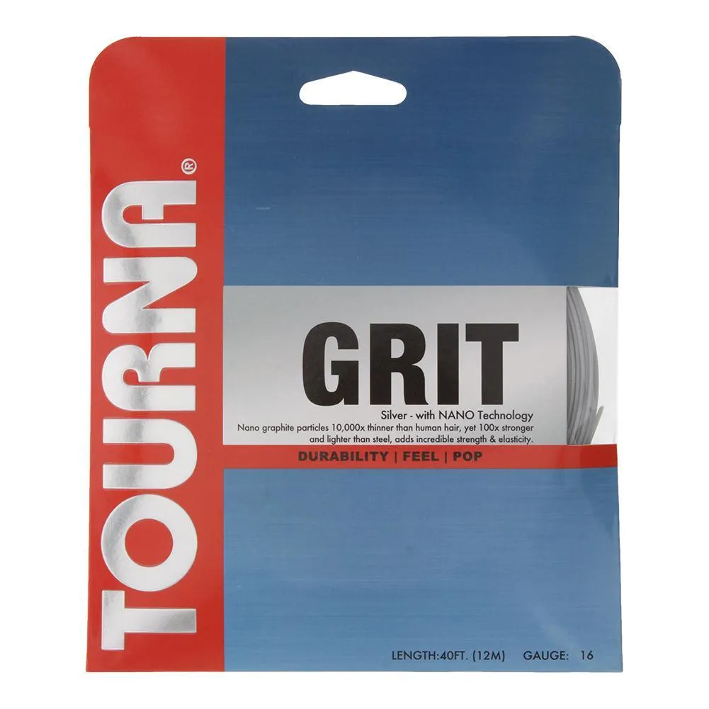 Grit Tennis String Silver