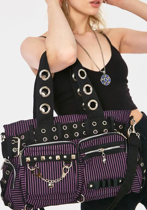 Handcuffs Purple Striped | BAG