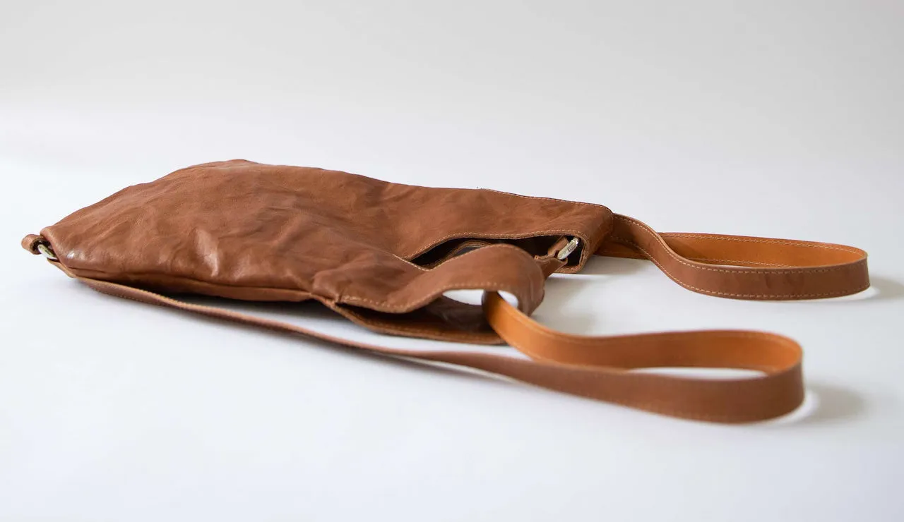 Harpers Italian Leather Zaino Back Pack in Cognac