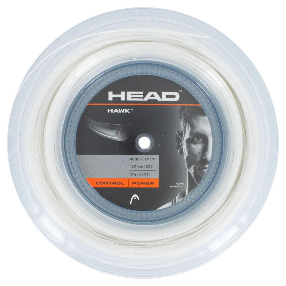 Hawk 18G Tennis String Reel White