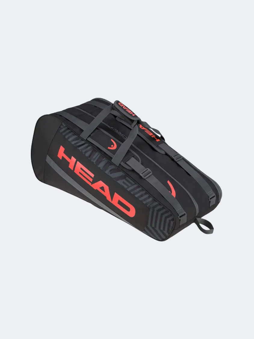 Head Base Racquet M Tennis Bag Black/Orange