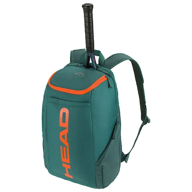 Head Pro Racquet Tennis Backpack Dark Cyan Orange