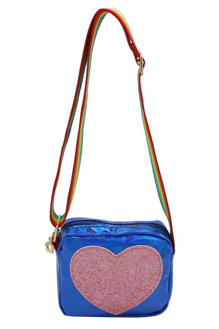 Heart Purse, Blue