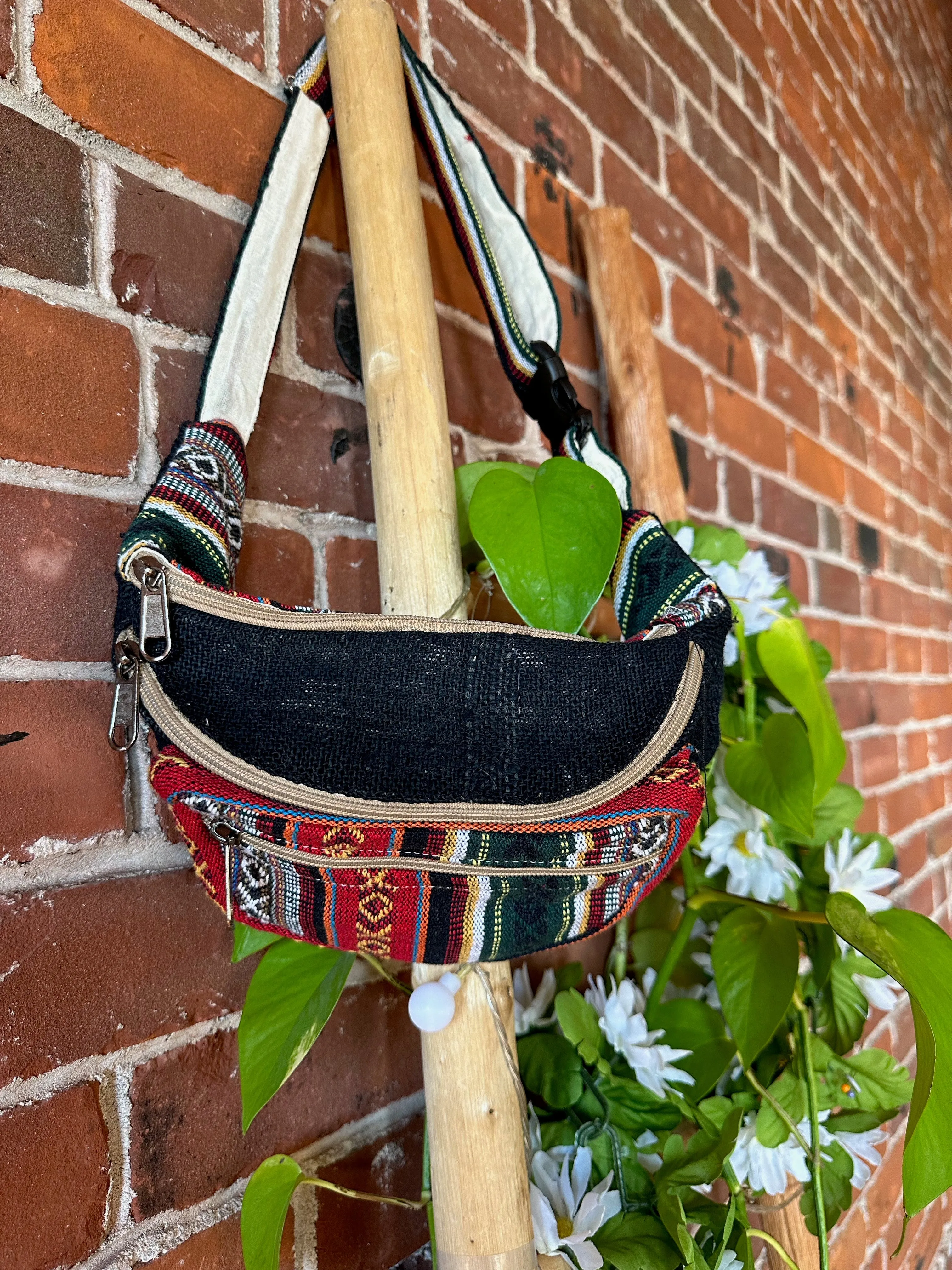 Hemp Fanny Pack - Black