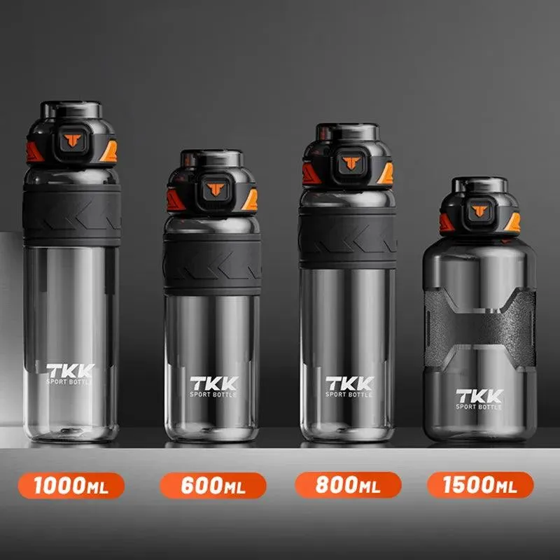 High Quality Tritan Water Bottle with Straw - Portable & Durable for Gym, Fitness, and Outdoor Sports (1000ml/1500ml)