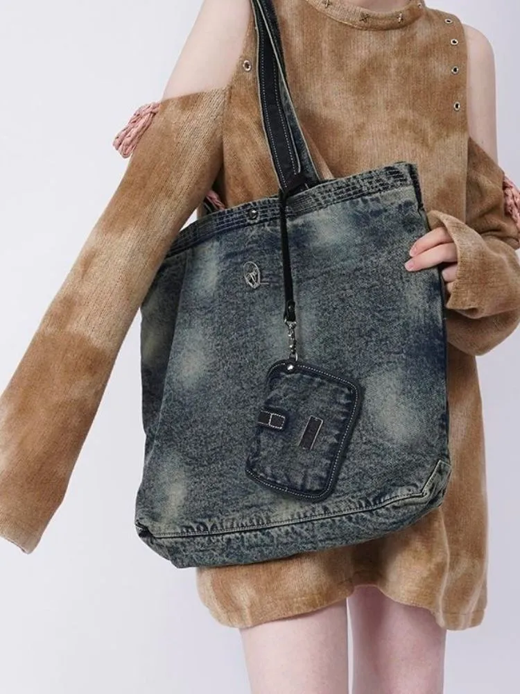 Hot girl denim retro shoulder bag【s0000003307】