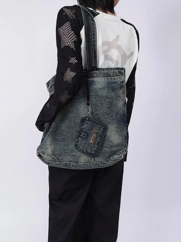 Hot girl denim retro shoulder bag【s0000003307】