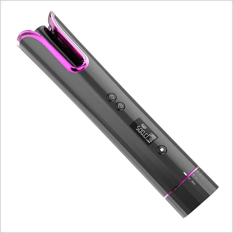 Intelligent Anti-Scalding Ceramic Wireless USB Charge Curling Iron