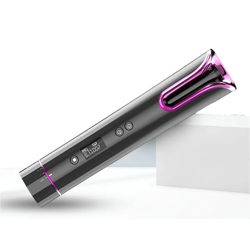 Intelligent Anti-Scalding Ceramic Wireless USB Charge Curling Iron