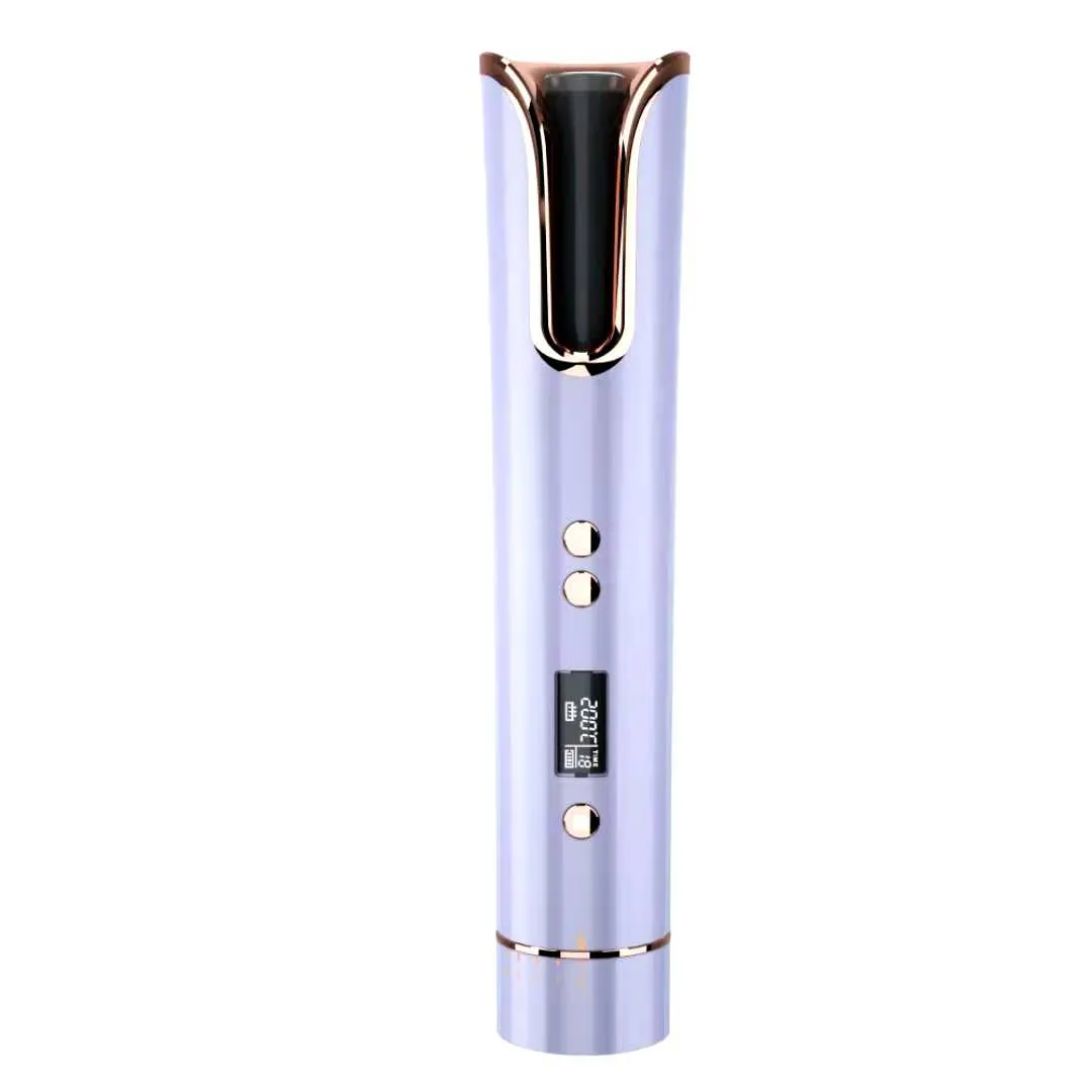 Intelligent Anti-Scalding Ceramic Wireless USB Charge Curling Iron