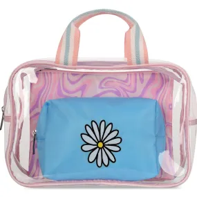 Iscream Crazy Daisies Cosmetic Bag Trio