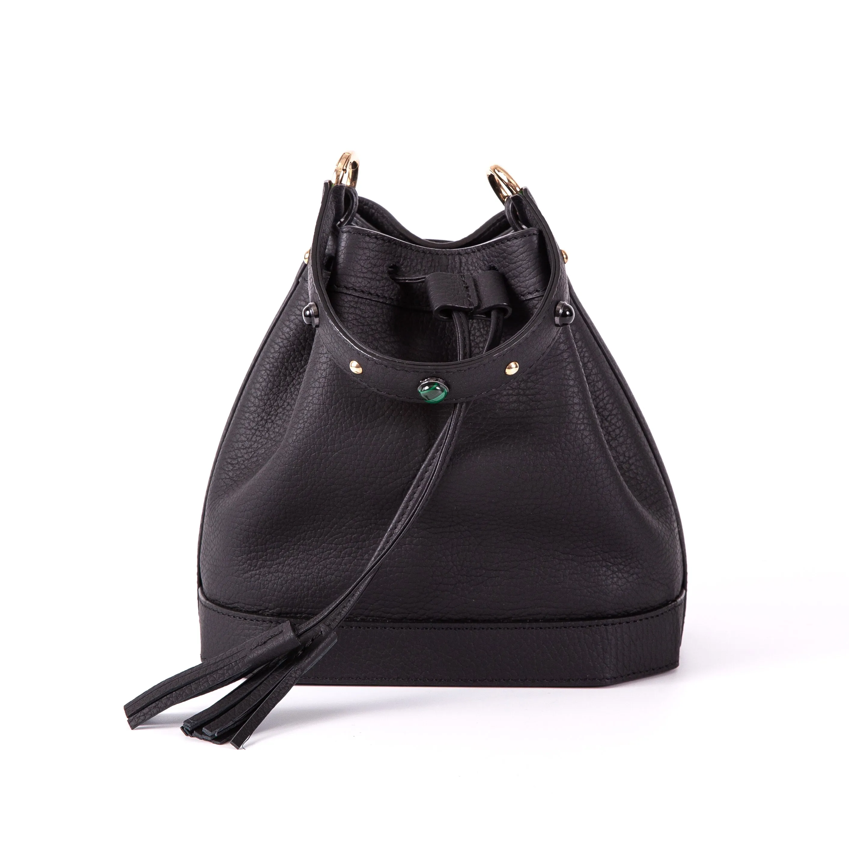 Jeweled Bucket Bag Navy