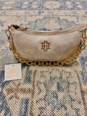 Joan Crossbody in Shimmer Champagne | Caroline Hill