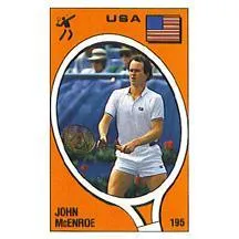 John McEnroe Panini Sticker Card