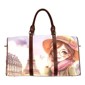 Just a Girl Who Loves Travelling Girl 12 Waterproof Travel Bag/Small (Model 1639)