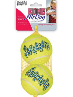 Kong Air Dog Squeaker Tennis Balls Dual Pack Large