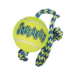 Kong Air Squeaker Tennis Ball With Rope