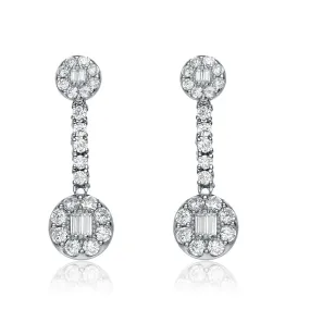 La Roche Dual Halo Drop Earrings