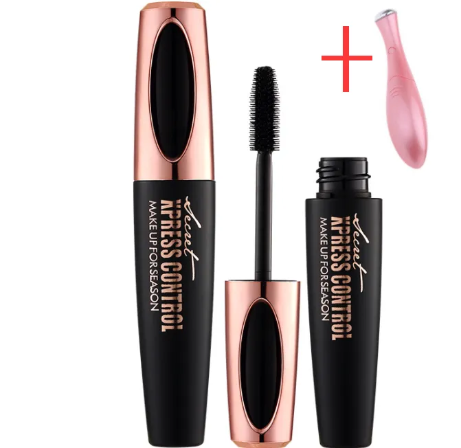 Long Curling Mascara Makeup Eyelash Black Waterproof Fiber Mascara Eye Lashes