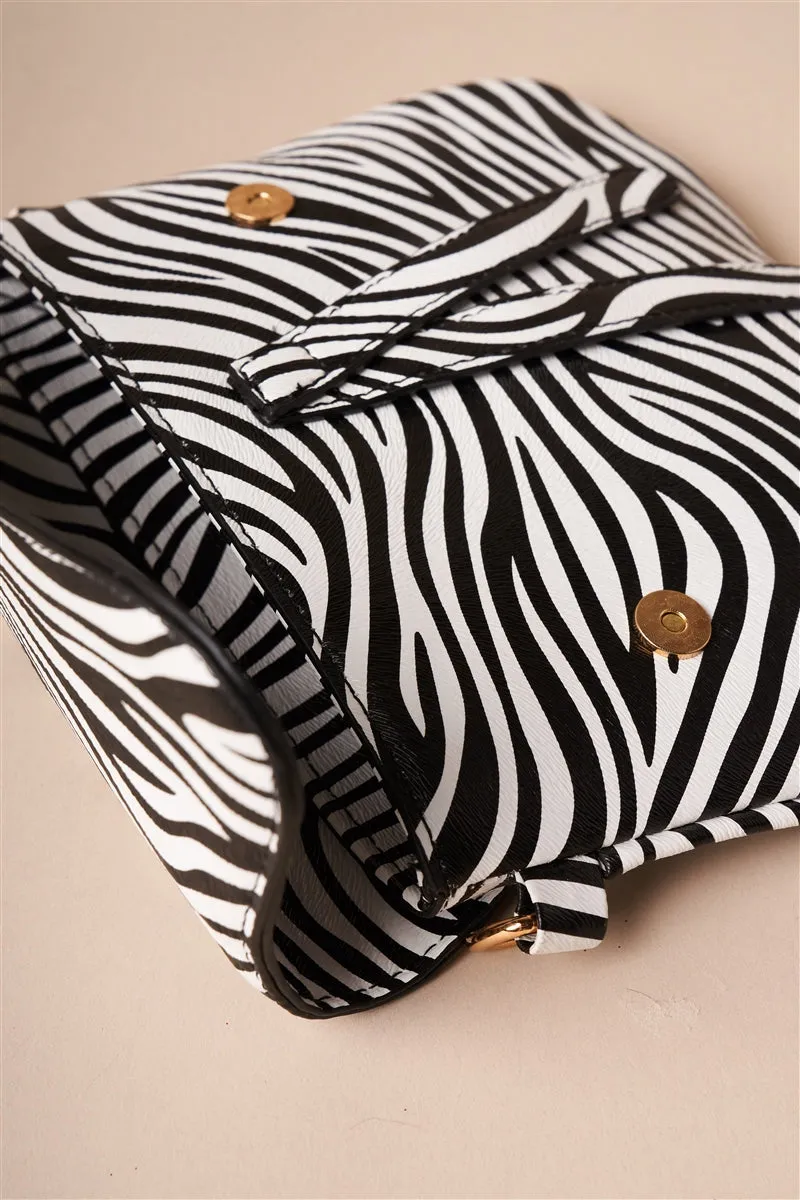 Madeline Zebra Crossbody