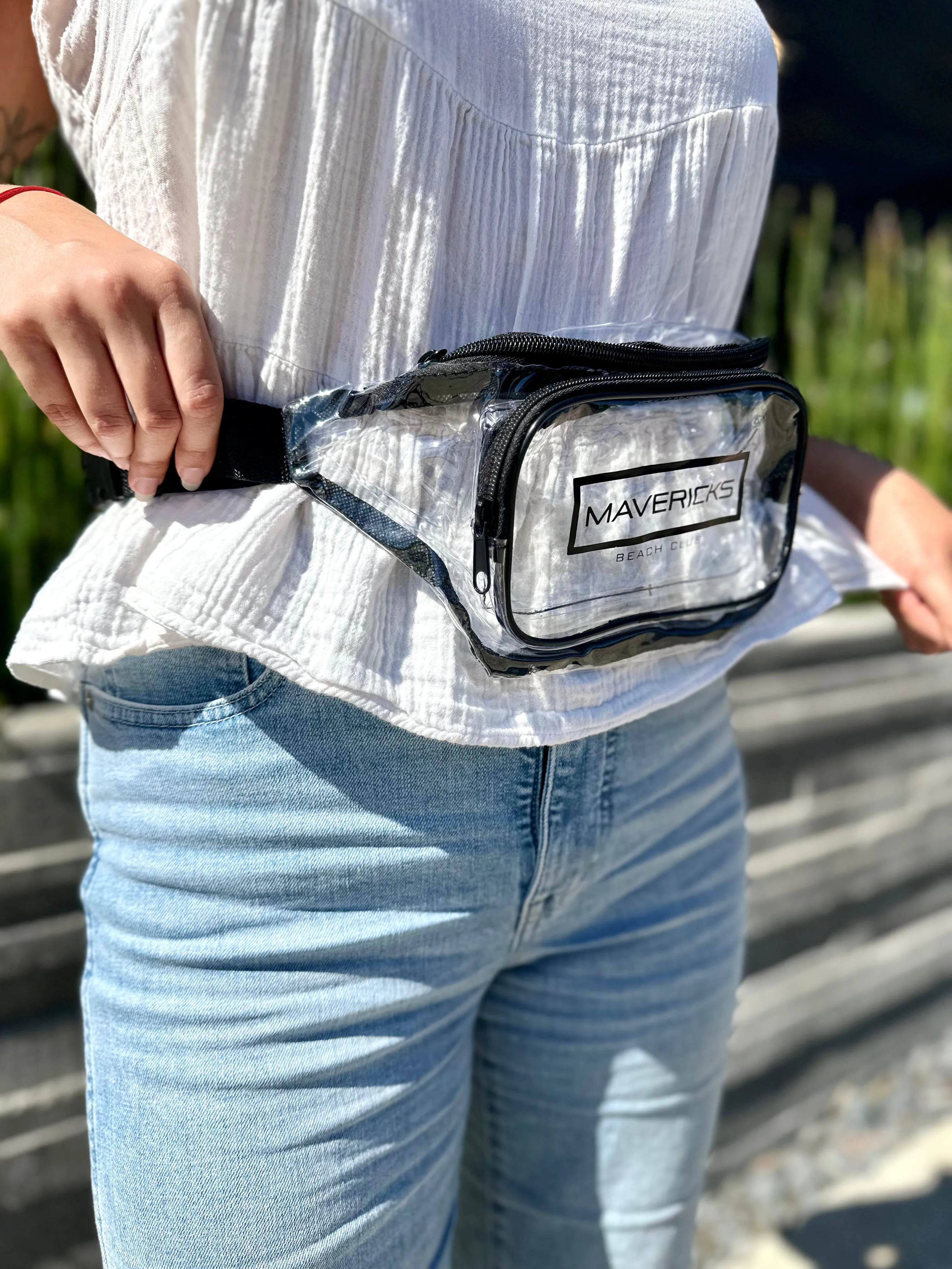 Mavericks Clear Fanny Packs