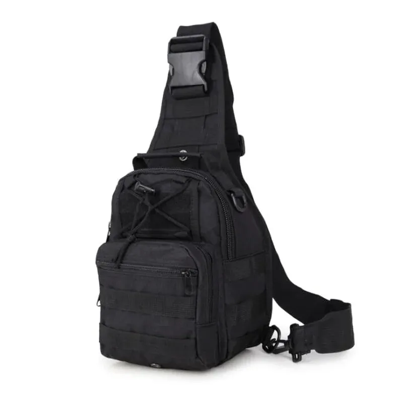 Mens Backpack Tactical Sling Shoulder Bag Molle Travel Chest Pack Outdoor Hiking bag