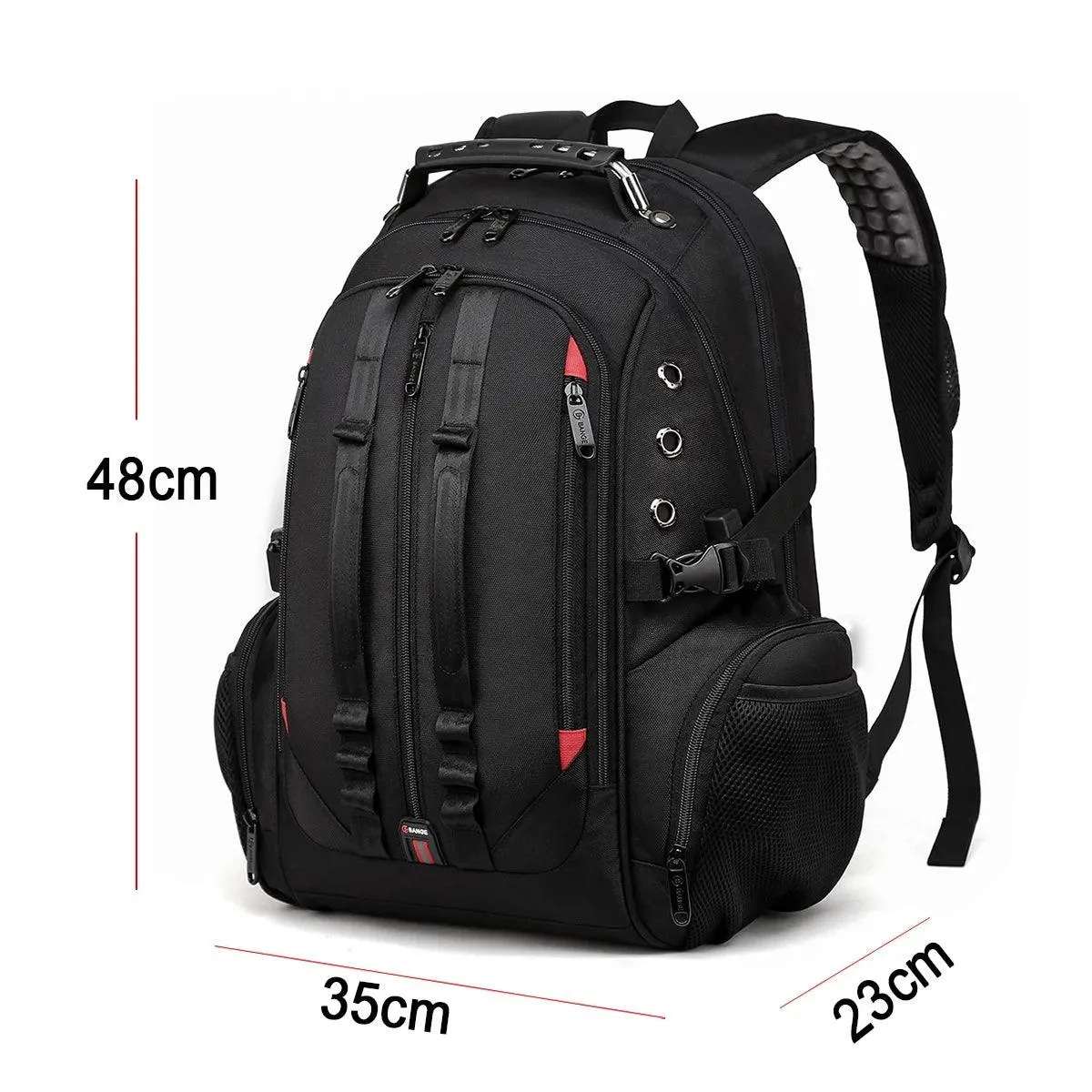 Men's Women's Unisex Cool Backpacks Black Laptop School Backpack BG1901