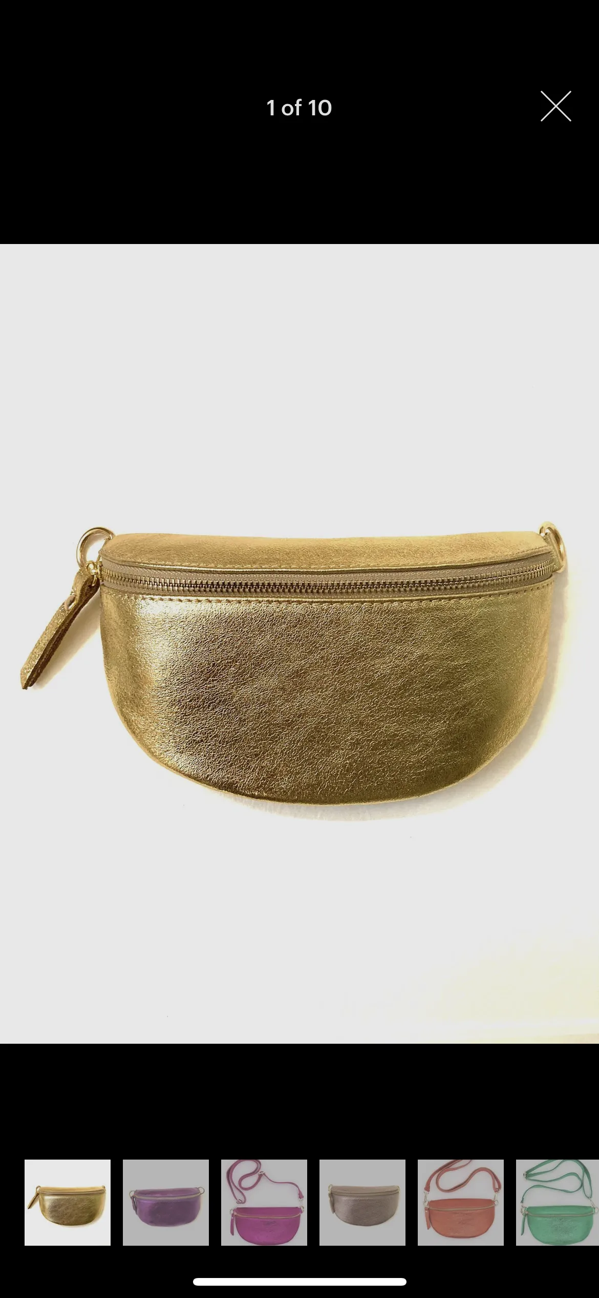 Metallic Fanny Pack/Cross Body